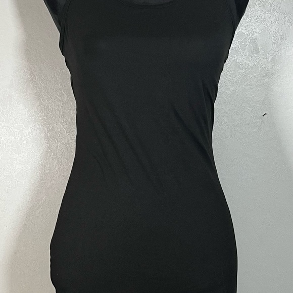 Black Sleeveless Halter Mini Dress - Picture 2 of 5
